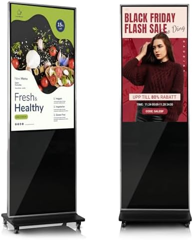 43" Digital Signage Display Kiosk Indoor Floor Standing Advertising by InteractiveBoardSpecialist