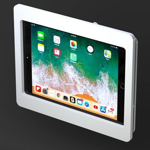 Anti-Theft Acrylic VESA Enclosure for Apple iPad 2/3/4 9.7" with Free Wall Mount Kit & 90-Degree Angle Charge Cable (iPad 2/3/4 9.7", Black) - Image 6