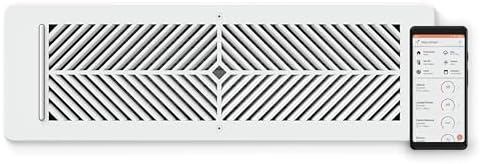 Flair Smart Vent 4x14 (White), AC Vent Cover for Floors, Walls and Ceilings. by Flair