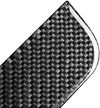 Real Black Carbon Fiber Car Central Console CD Player Control Panel Storage Box Switch Cover Sticker Compatible with Benz Smart Fortwo 2011 2012 2013 2014 2015 Auto Interior Accessories 2pcs - Image 6