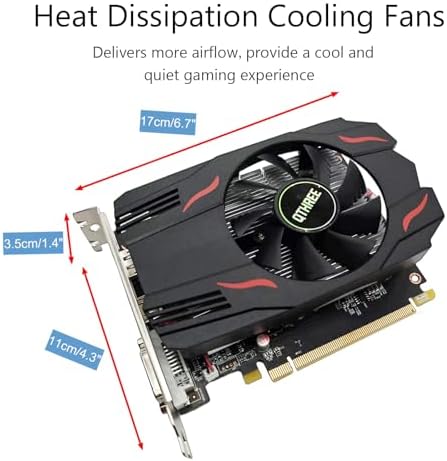 QTHREE Radeon RX 550 4GB Graphics Card,GDDR5 128-Bit,DP/HDMI/DVI-D,Computer Video Card for PC Working,ITX GPU,PCI Express 3.0X8,DirectX 12 - Image 3