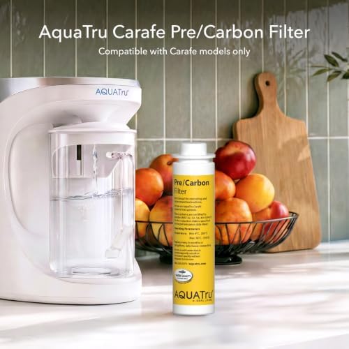 AquaTru Carafe AT100 2-Stage Pre/Carbon Filter | Reduces Sand, Silt, Sediment, Rust, and Particles | Activated Carbon Reduces Chlorine Taste and Odors - Image 2