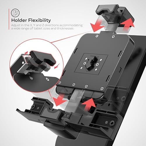 Premium Universe Floorstand - CTA Heavy-Duty w/Security Holder for Universe Series Cases - iPad Mini 6, 7/8/9, 10 Pro & Galaxy Tab Active 4 Pro - (OTT-PARAF) - Image 4