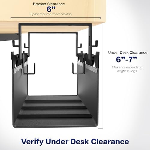 VIVO Black Screw-on 16 in Fabric Cable Management Tray, DESK-AC16F-S - Image 6