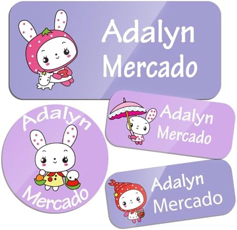 Custom Personalized Name Labels for Kid Waterproof Name Stickers Tag by TSNBYYC