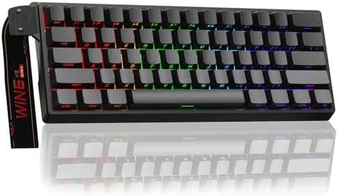 Aula WIN60 HE - 60% Mechanical Gaming Keyboard Wired, Magnetic Switch Hot Swappable, Adjustable Actuation Rapid Trigger Mode, 8000 Hz Polling Rate, RGB Small Keyboard 60 Percent Compact Design for PC by CORBOBO