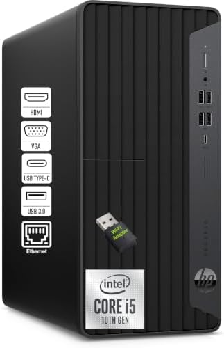 HP Desktop Computer Tower PC, Intel Core i5, 16GB DDR4 RAM, 256GB PCIe SSD by Unknown