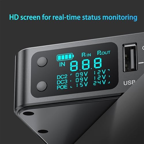 Mini UPS for Wifi Router, USB 5V⎓3.6A DC UPS 12V⎓2A Battery Backup 9V⎓2A 10400mAh(32Wh) - Image 3