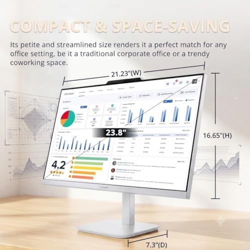 Lenovo A100 All-in-One Desktop Computer, 16 GB RAM, 512 GB SSD, Windows 11 Pro, 23.8 Inch IPS FHD Display, Intel N100 Processor, Intel UHD Graphics, Wired Keyboard & Mouse, White - Image 7