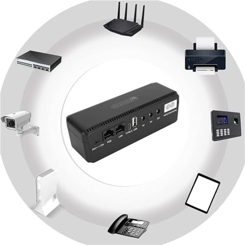 UPS Battery Backup High Capacity Uninterruptible Power Supply for Camera Router Modem (US Plug) - Image 4
