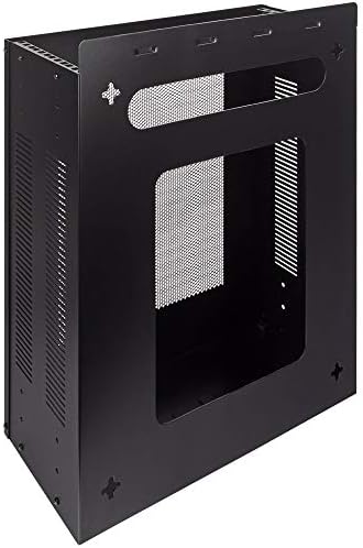 NavePoint 4U Server Rack, Vertical/Horizontal Wall Mountable Rack with Vented Enclosure for 19" IT Equipment, Cable Modems, Telecom, A/V - Image 2