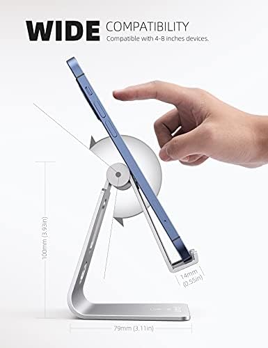 Lamicall Aluminum Cell Phone Stand, Adjustable Desk Phone Holder for iPhone - Image 5