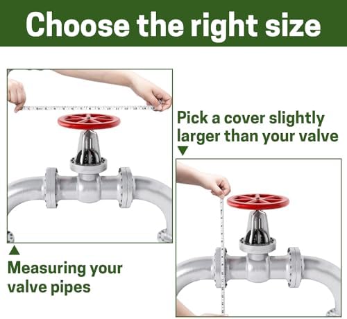 Backflow Preventer Cover, Insulated Cover Outdoor Pipe Insulation for Winter Freeze Protection and Backflow Valve, Irrigation Pipe, Sprinkler Valve, Winter Water Well Pump Covers, 18×34 IN - Image 6