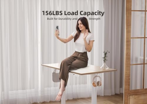 YDN 55 x 24 Inch Nature Electric Standing Desk - Image 4