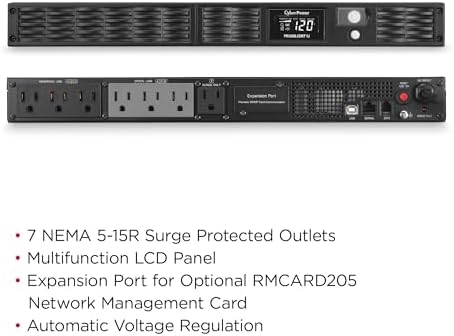 CyberPower PR1000LCDRT1U Smart App Sinewave UPS Battery Backup - Image 6