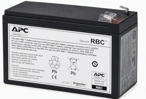 APC Genuine UPS Replacement Battery RBC17 for Models BE650G1 BE850G2 BR700G by APCbySchneider-Electric
