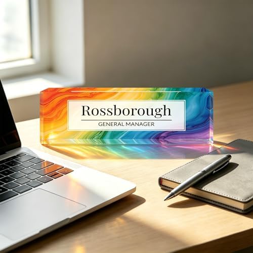 Custom Name Plate for Desk, Desk Name Plate Personalized, Acrylic Desktop Ornament, Stylish Office Decor, Appreciation Present for Boss, Social Worker, Teacher, Nurse, Employee - Image 5