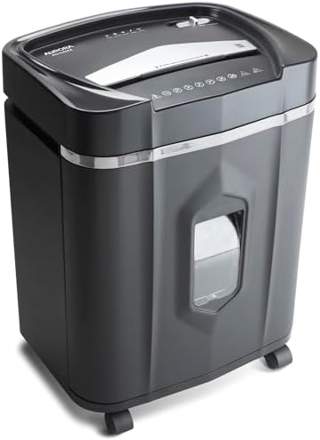 Aurora Anti-Jam 16-Sheet Crosscut Paper/CD and Credit Card Shredder/ 5-Gallon pullout Basket 30 Minutes Continuous Run Time by Aurora