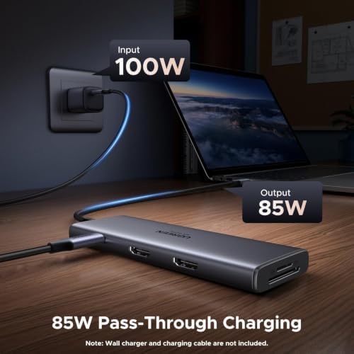 UGREEN USB C Docking Station Dual Monitor, 9-in-1 Aluminum Dock with 2xHDMI - Image 6