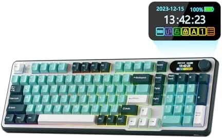 RK ROYAL KLUDGE S98 Wireless Mechanical Keyboard with Smart Display & Knob by RKROYALKLUDGE