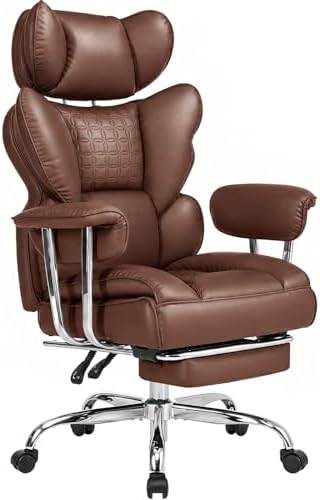 DUMOS Big and Tall Home Office Desk Chair, Executive Chair with Footrest by DumosLifestyle