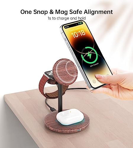 3 in 1 Magnetic Wireless Charging Station for Apple Devices,15W for Magsafe - Image 2