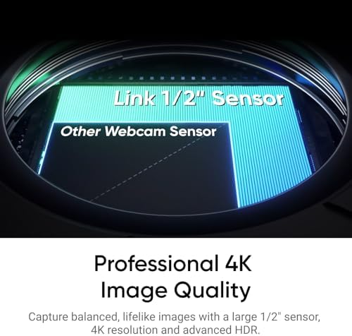 Insta360 Link 2C Tripod Bundle - 4K Webcam for PC/Mac, 1/2" Sensor, Auto Framing, HDR, AI Noise-Canceling Mic, Gesture Control for Streaming, Video Calls, Gaming, Works with Zoom, Teams, Twitch & More - Image 2