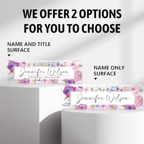 Desk Name Plate Personalized, Name Plate for Desk, Office Desk Decor for Women & Men, Employee Appreciation Gifts The Office Gifts for Boss, Lawyer, Manager, Teacher, Nurse - Image 4