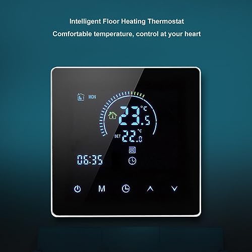 Smart Thermostat, Programmable Touchscreen LCD Display with Accurate Temperature Control for Home Office Shopping Malls PC Flame Retardant Material - Image 2