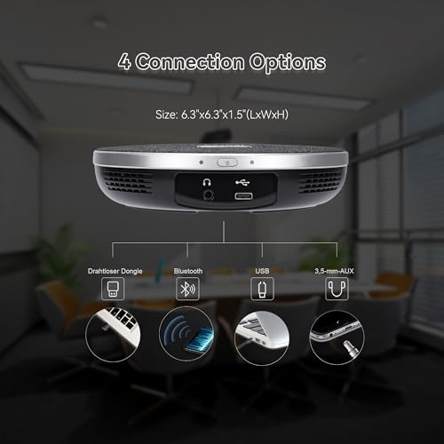 TONGVEO 4K Conference PTZ Camera 3X Zoom & Bluetooth Speakerphone System - Image 5