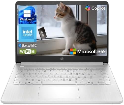 HP Essential Laptop 2026, Intel CPU, 128GB Storage, Office 365, Copilot AI by Unknown