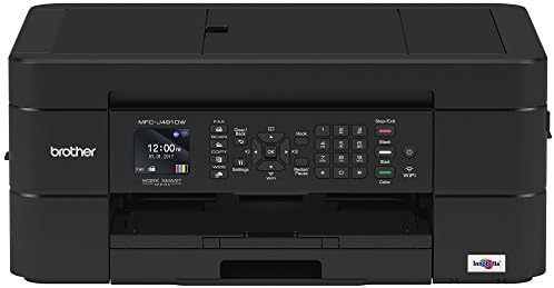 Brother Wireless All-in-One Inkjet Printer, MFC-J491DW, Multi-function Color Printer, Duplex Printing, Mobile Printing,Amazon Dash Replenishment Enabled, Black, 8.5 (MFCJ491DW) by Unknown