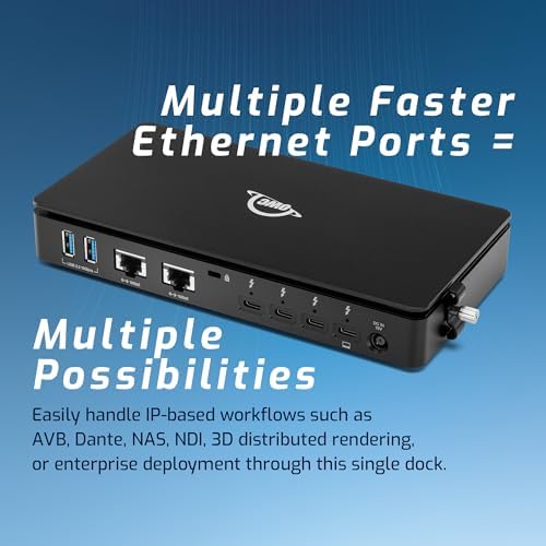 OWC Thunderbolt 5 Dual 10GbE Network Dock 11-Port Connectivity Solution - Image 3