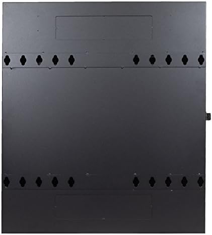 NavePoint 2U Vertical Server Rack Enclosure, Low Profile, 20" Deep, Max Weight Capacity 150 lbs - 2U Network Cabinet Vertical Wall Mount, Perforated, Black - Image 3