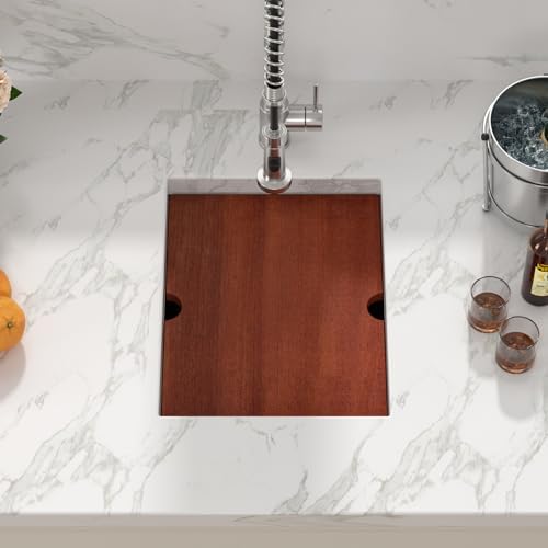 Sarlai 14 Bar Sink Undermount 14 x 19 Inch Workstation Bar Prep Small Sinks - Image 3