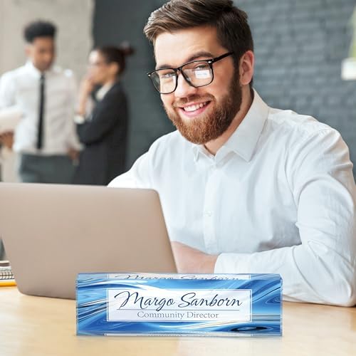 Personalized Acrylic Name Plate for Desk, Customize Office Decor - Image 6
