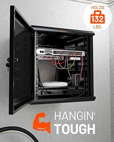 ECHOGEAR 12U Network Rack w/Enclosed Design, Easy Install, 600mm Depth - Image 5