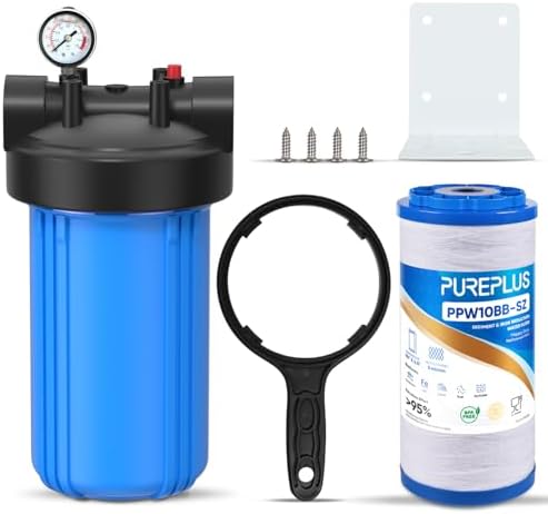 PUREPLUS 1-Stage Whole House Water Filter System, Iron & Manganese Reduce by PUREPLUS