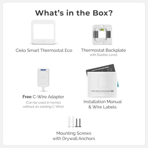 Cielo Smart Thermostat Eco for Central HVAC, Energy Star Certified (White) - Image 4