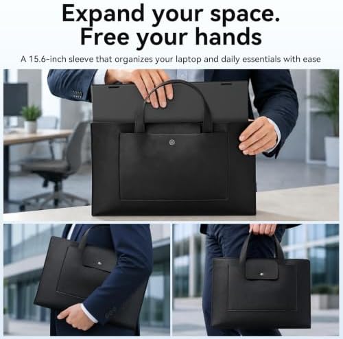 MAGICRAVEN Portable Dual Monitor 15.6" FHD 1080P IPS Stacked Dual Screen with Handbag, USB-C Laptop Monitor, Plug & Play for Compatible Windows & Mac Laptops - Image 4