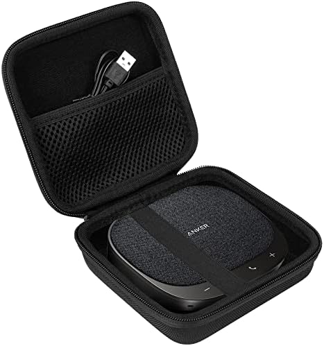 Khanka Hard Carrying Case Replacement for Anker PowerConf S330 USB Speakerphone, Conference Microphone for Home Office (Case Only) by khanka