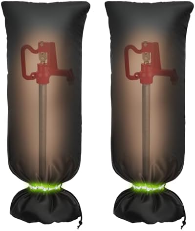 MIXC Outdoor Faucet Covers for Winter Freeze Protection, 15" x 35" Hose Bib Covers for Winter, Reusable Thicker Waterproof Insulated Spigot Cover, 2 Pack by MIXC