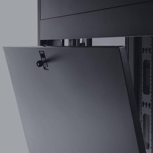 TRIPP LITE 42U Server Rack Enclosure Cabinet with Doors & Side Panels, Standard Width for 19 inch Equipment, Standard 42 inch Depth, 3000 Pound Capacity, Black, 5-Year Warranty (SR42UB) - Image 3