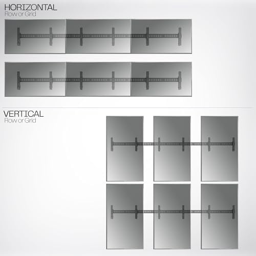 VIVO Black Pop-Out 2x3 Video Wall Mount for 37-65 in TVs, MOUNT-VW65-6 - Image 6