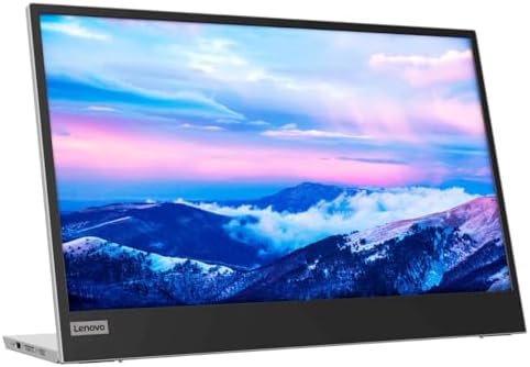 Lenovo L15 Portable Monitor, 15.6” Display, Full HD Resolution, IPS Panel, 250 nits Brightness, 60Hz Refresh Rate, USB-C Ports, Height-Adjustable Stand, Flicker-Free Technology, Grey - Image 3