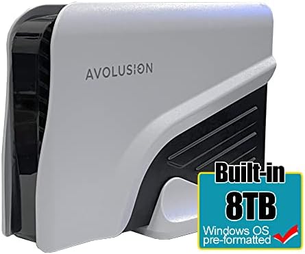 Avolusion PRO-Z Series 8TB USB 3.0 External Hard Drive for WindowsOS Desktop PC/Laptop (White) - Image 2