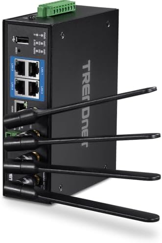 TRENDnet Industrial AC1200 Wireless Dual Band Gigabit Router, TI-W100 - Image 2
