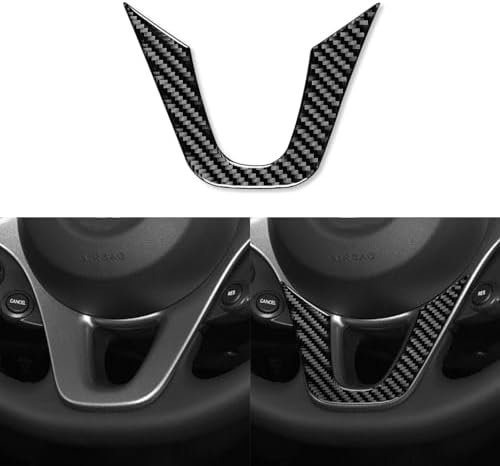 Car Dashboard Control Panel Lower Part Decoration Cover Sticker Real 3K Black Carbon Fiber Trim Compatible with Benz Smart 2016 2017 2018 2019 2020 2021 Auto Interior Accessories by PJFUS