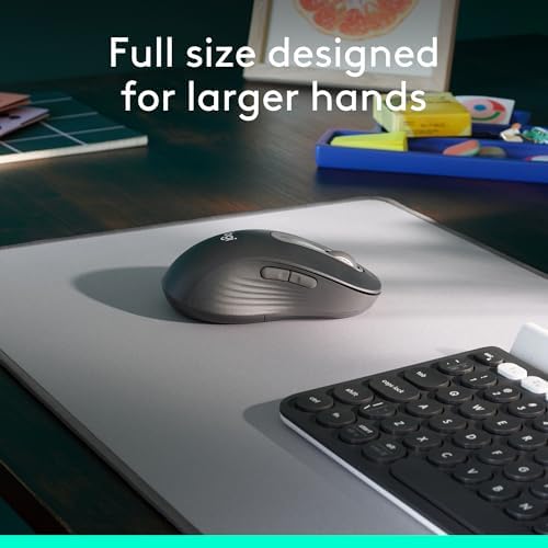 Logitech Left Handed Signature M650 L Full Size Wireless Mouse - Graphite - Image 3