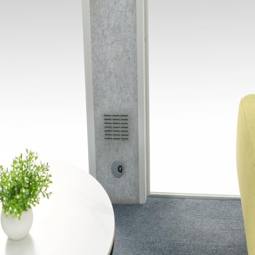 GEARONIC 6-8 Person Mobile Office Sound Pod Privacy Booth, Extra Large Space Sound Proof with Mobile Roller, LED Lighting System,Fans and AC USB Ports - Image 3
